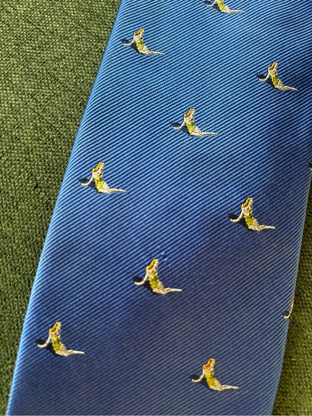 J. Crew Royal Blue Tie with Mermaids